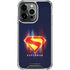 Superman 2025 Energy Shield Neon Emblem iPhone 15 Pro Clear Case